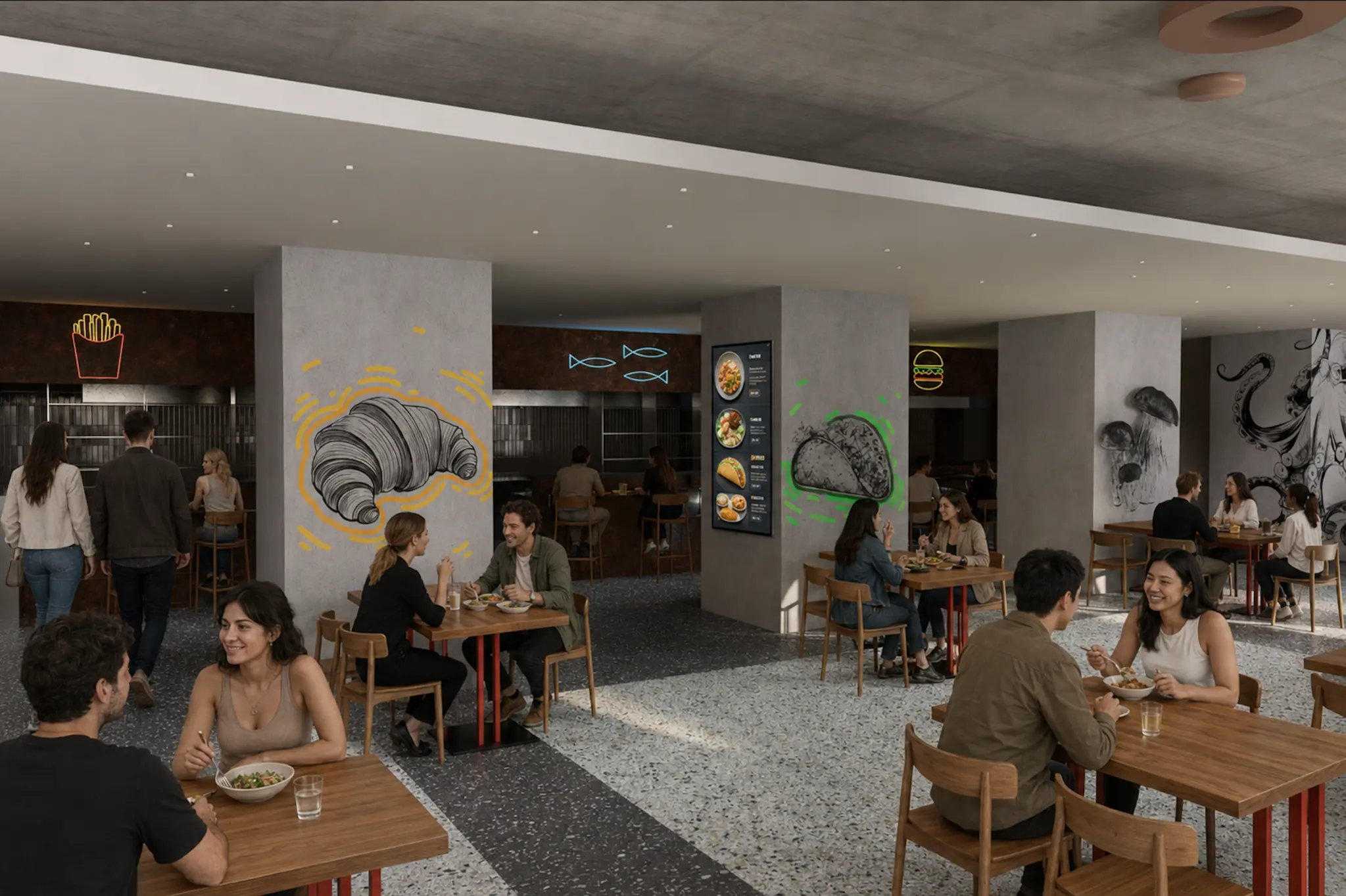 Shared meeting space at PERON 6
